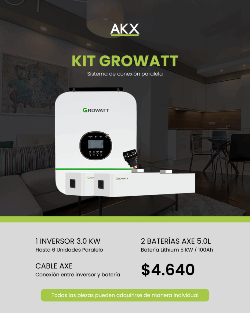  KIT INVERSORES GROWATT-AKX-GENERATOR