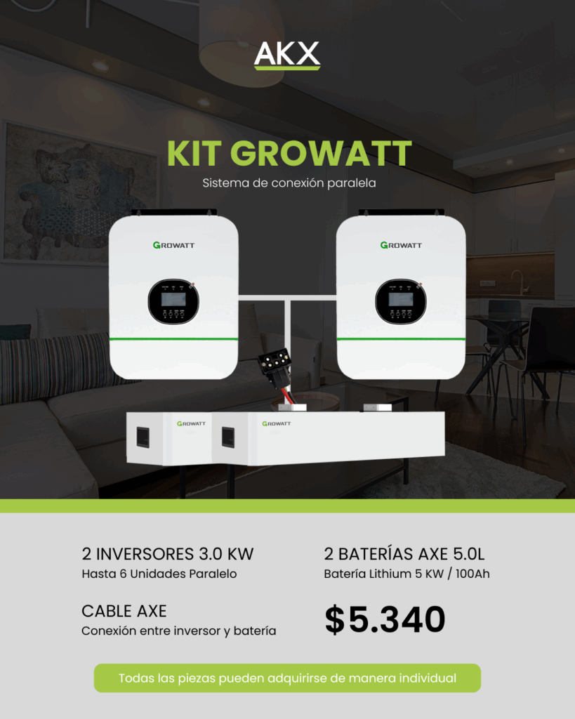 KIT INVERSORES GROWATT-AKX-GENERATOR