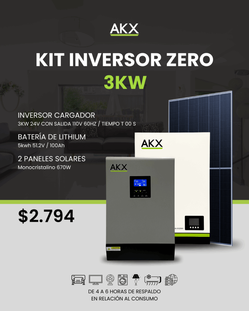 KIT Inversor zero 3kw-AKX-GENERATOR