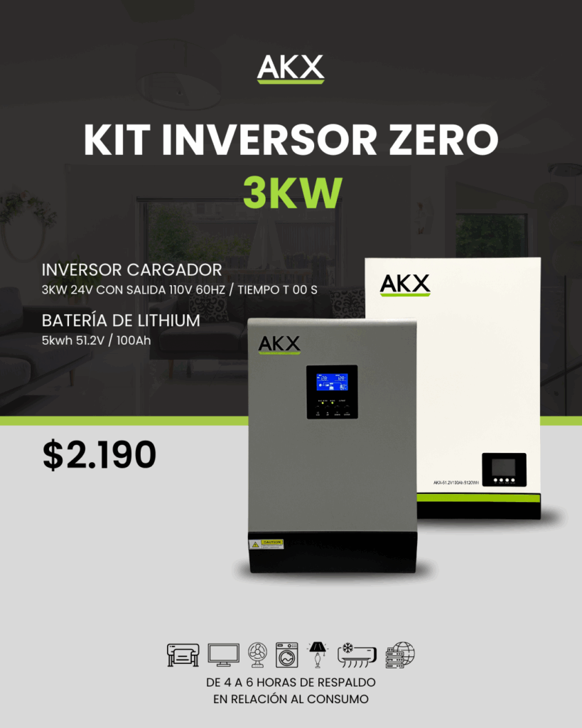KIT Inversor zero 3kw-AKX-GENERATOR