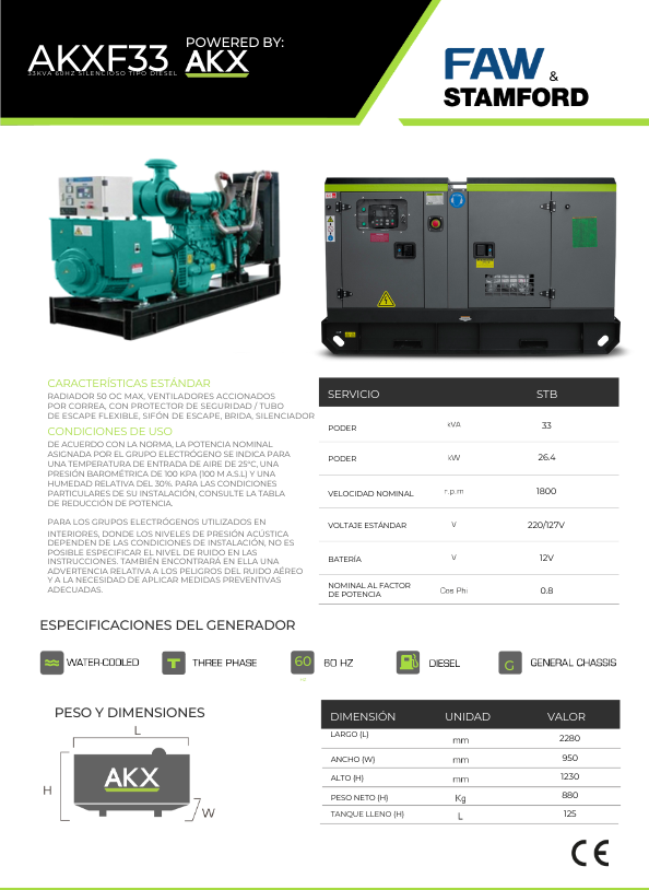 AKX-FAW 33kVA S.S-akx-generator