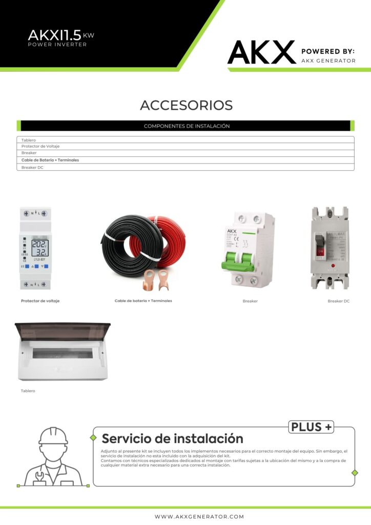 Ficha tecnica inversor 1.5 kw