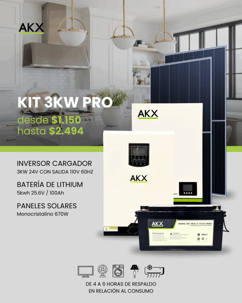 KIT INVERSOR 3KW PRO-AKX-Generator 