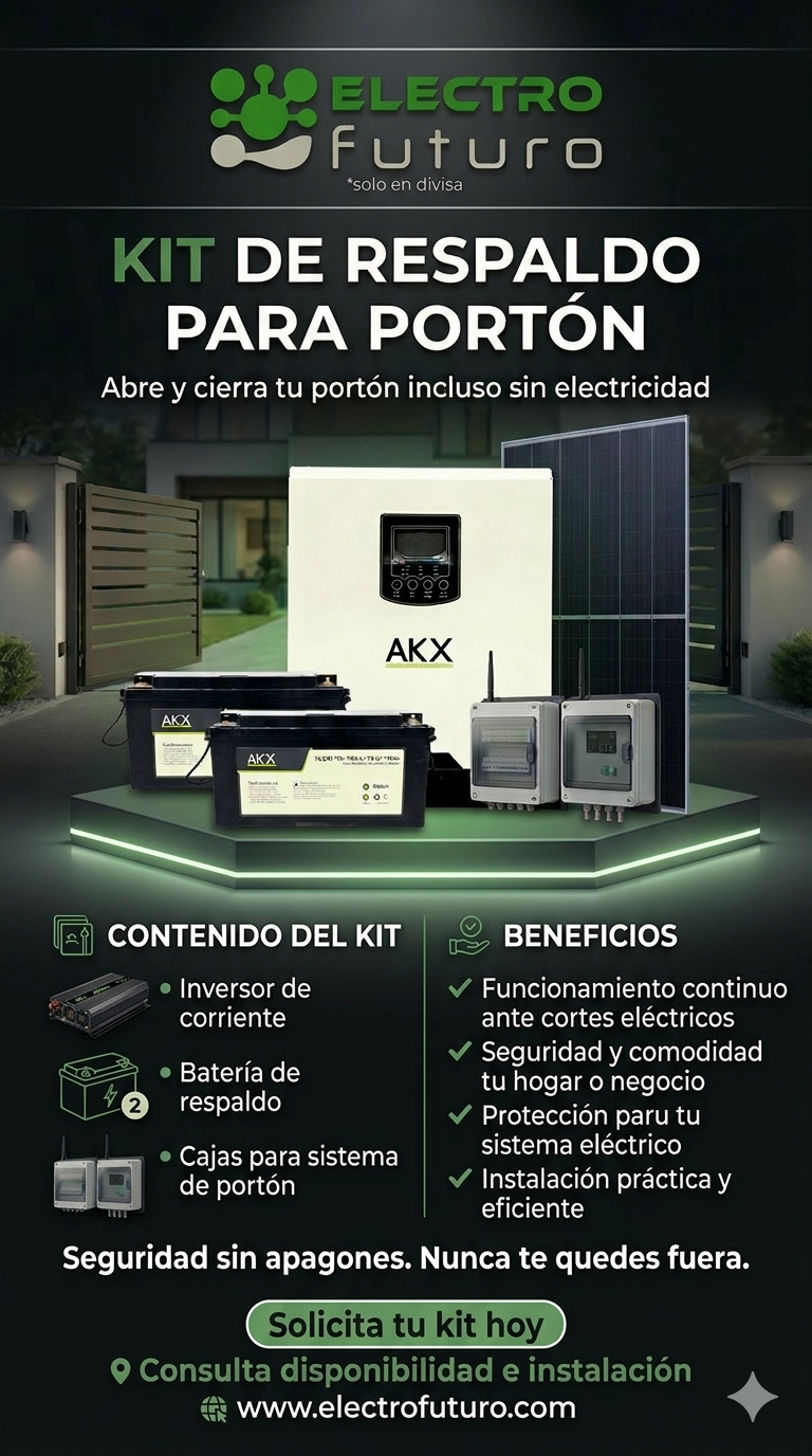 inversores kit para portones electrofuturo.com