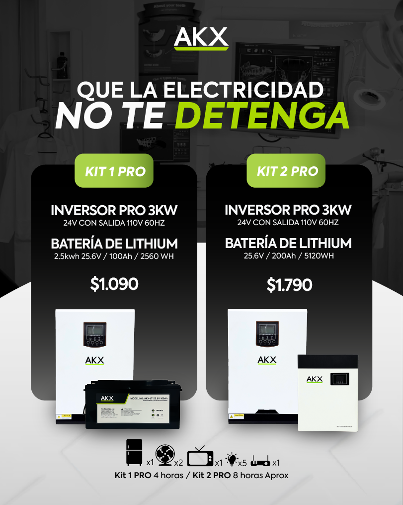 Kit inversor 3kw pro-AKX-GENERATOR