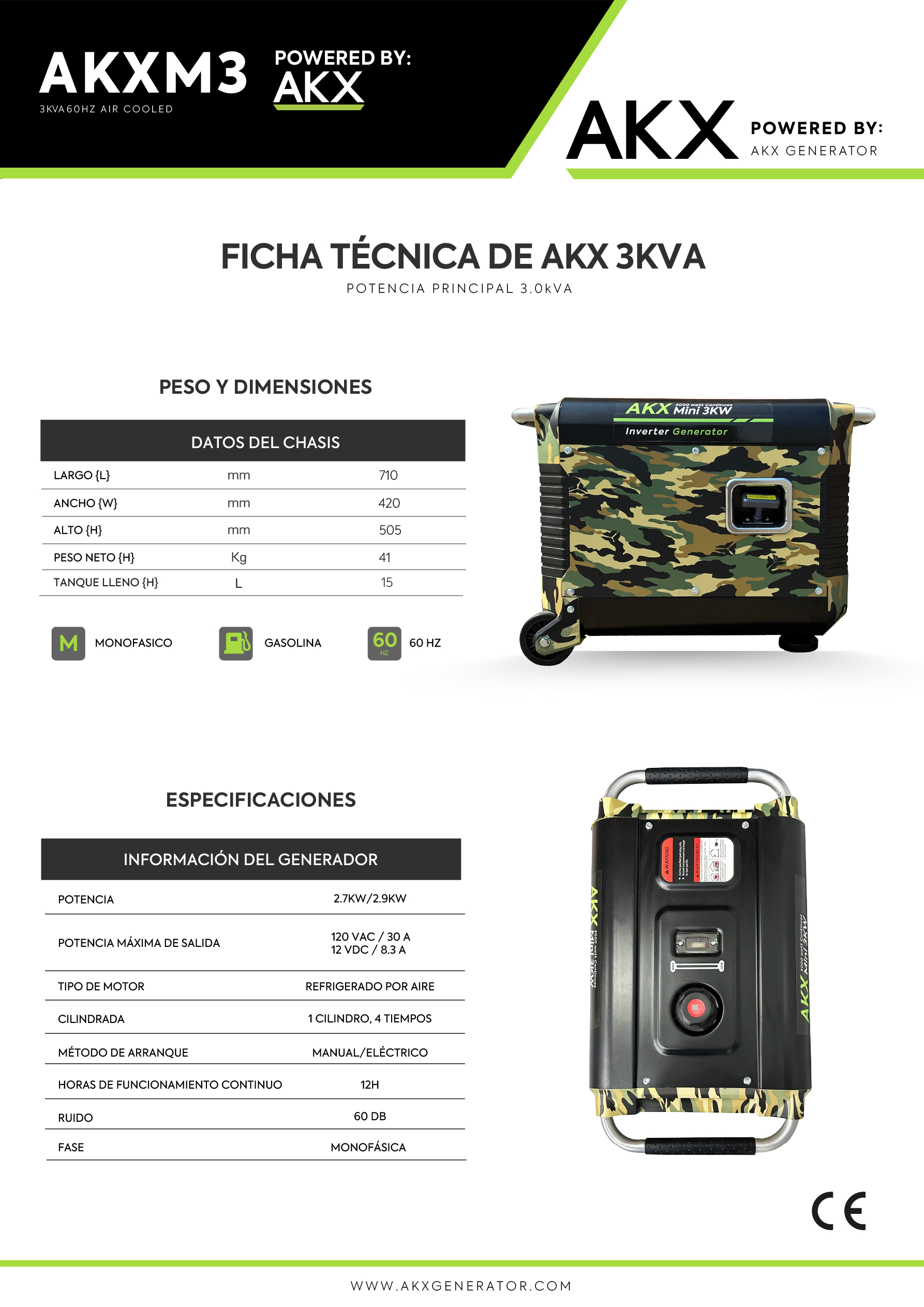 FICHA TECNICA-3 KVA AKX -ELECTROFUTURO