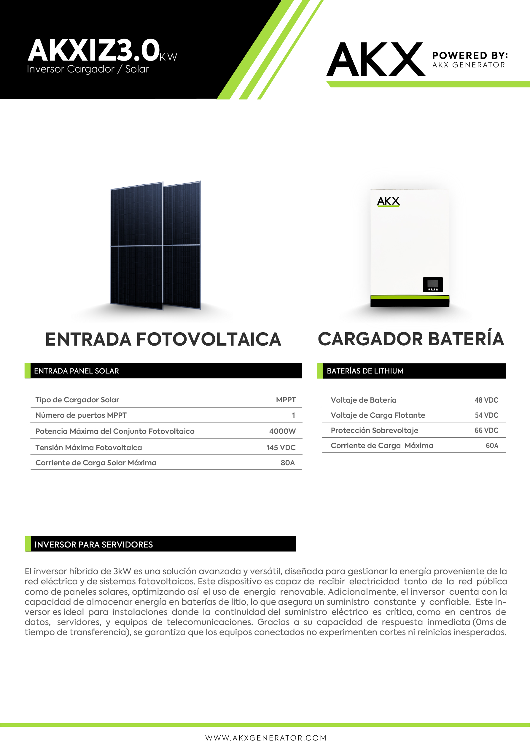 Ficha tecnica-3.0 kw zero-AKX-GENERATOR