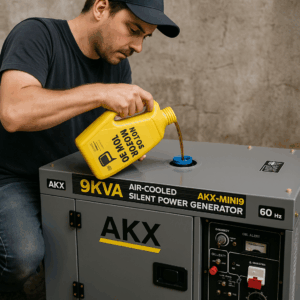 Cambio de aceite-generador-AKX-GENERATOR