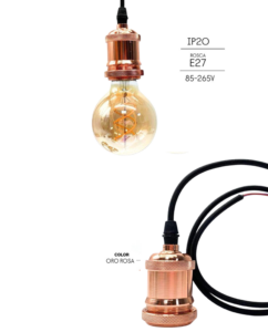 soporte colgante para bombillos E27-electrofuturo