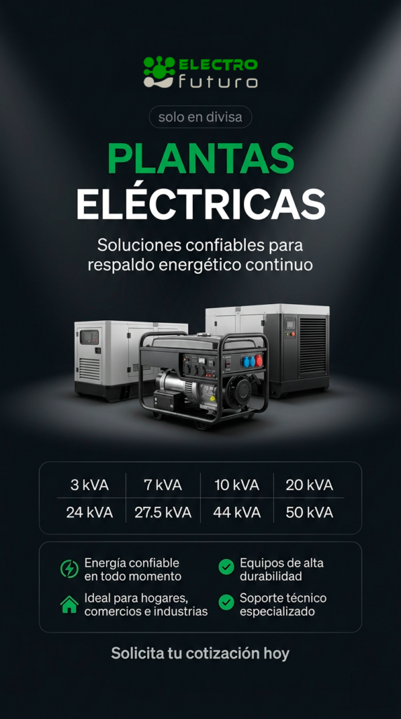 plantas eléctricas monofásicas