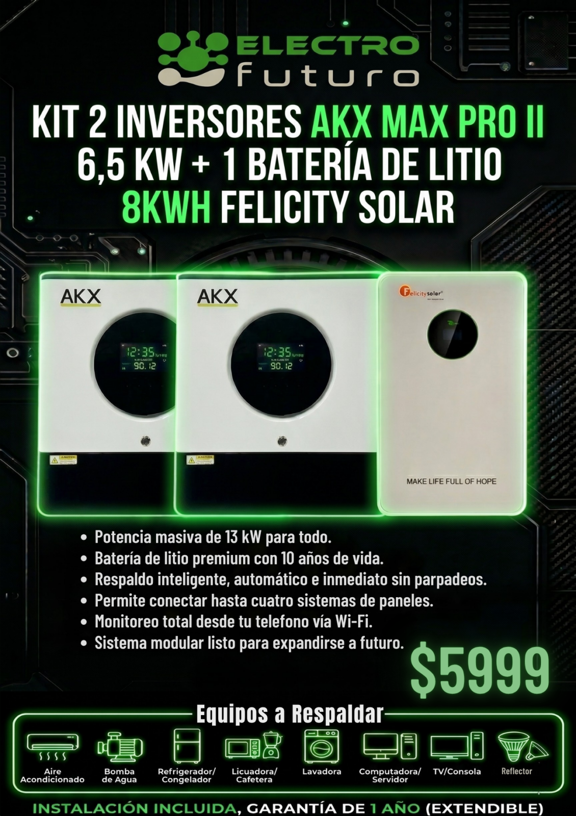 KIT AKX MAS PRO II_ELECTROFUTURO 