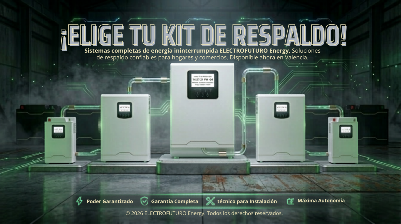 Sistemas completas de energía ininterrumpida ELECTROFUTURO