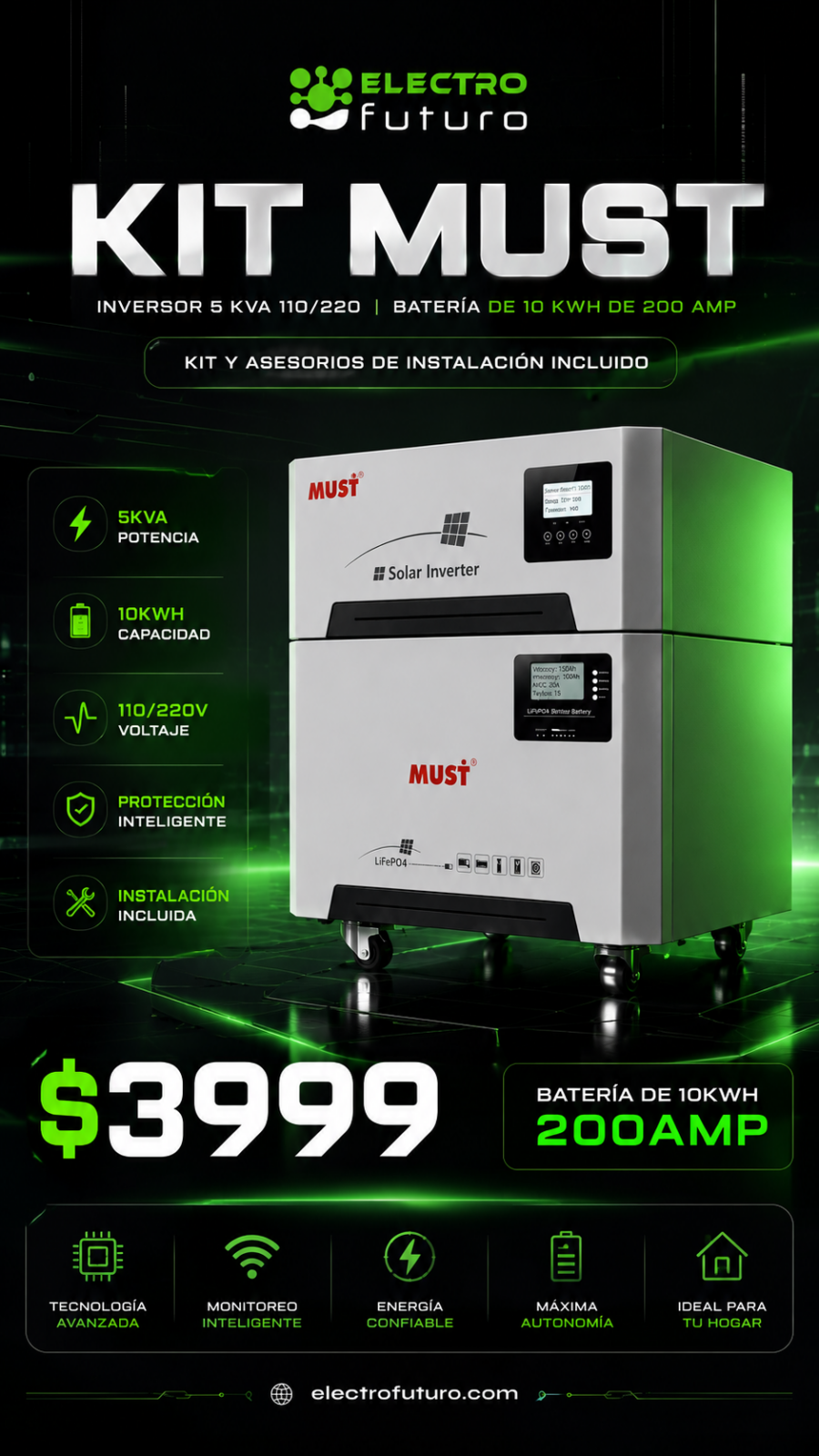 inversor must 510 electrofuturo