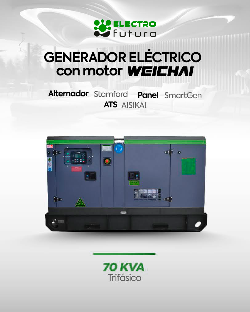 Generadror weichai 70kVA trifasico
