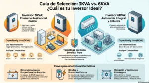 inversores 3kva vs 6kva