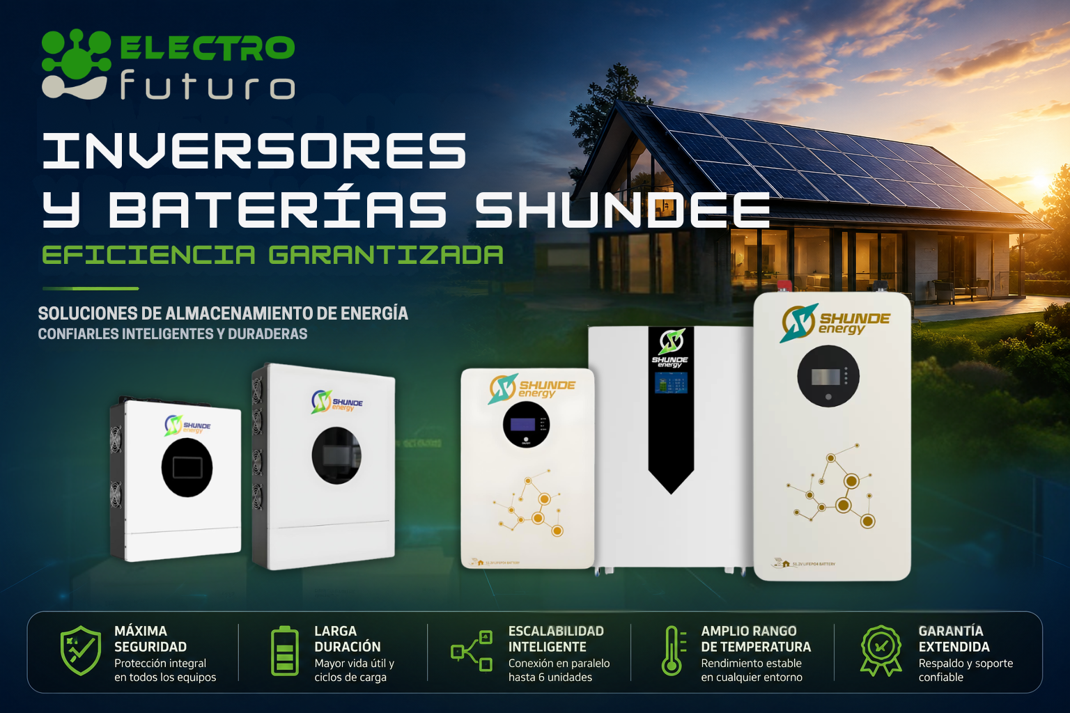 INVERSORES Y BATERÍAS SHUNDEE _ELECTROFUTURO INVERSORES Y BATERÍAS SHUNDEE _ELECTROFUTURO