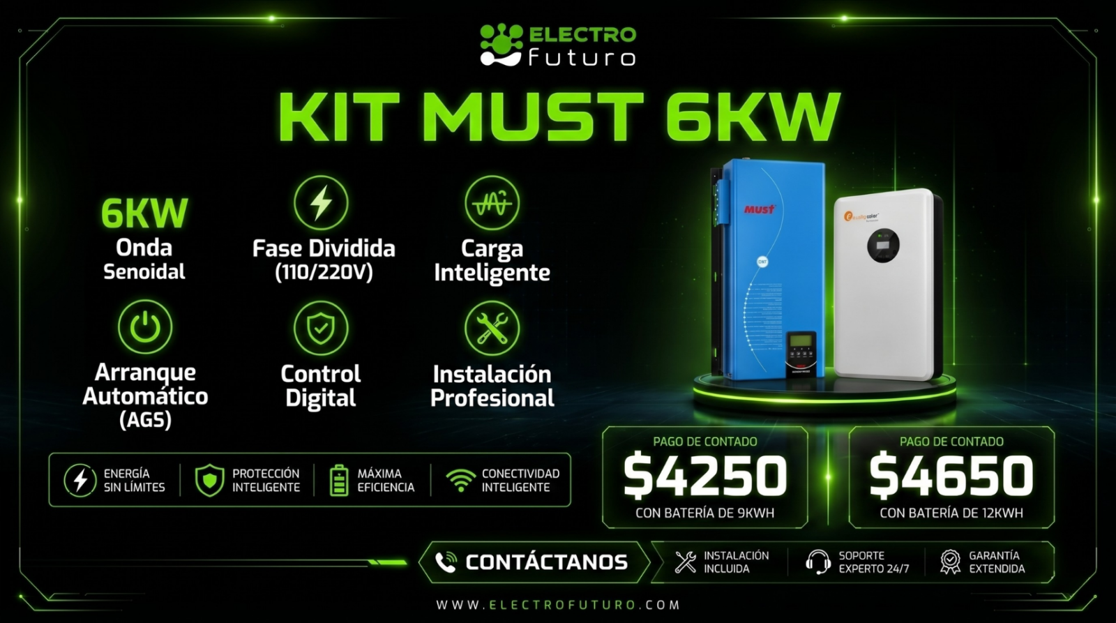 kit must 6kw_electrofuturo kit must 6kw_electrofuturo
